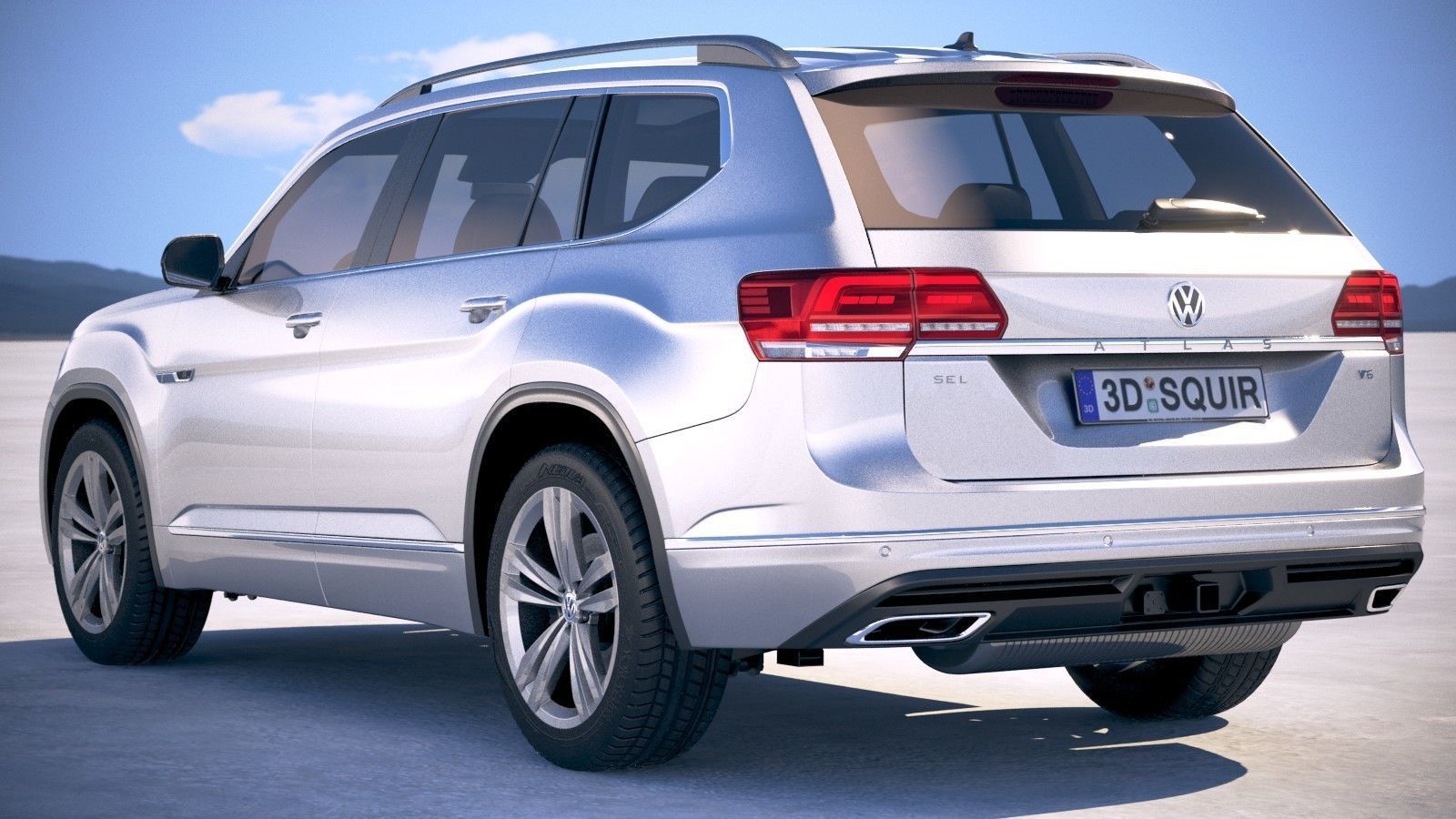 Volkswagen Atlas R-Line 2018 3D model_13