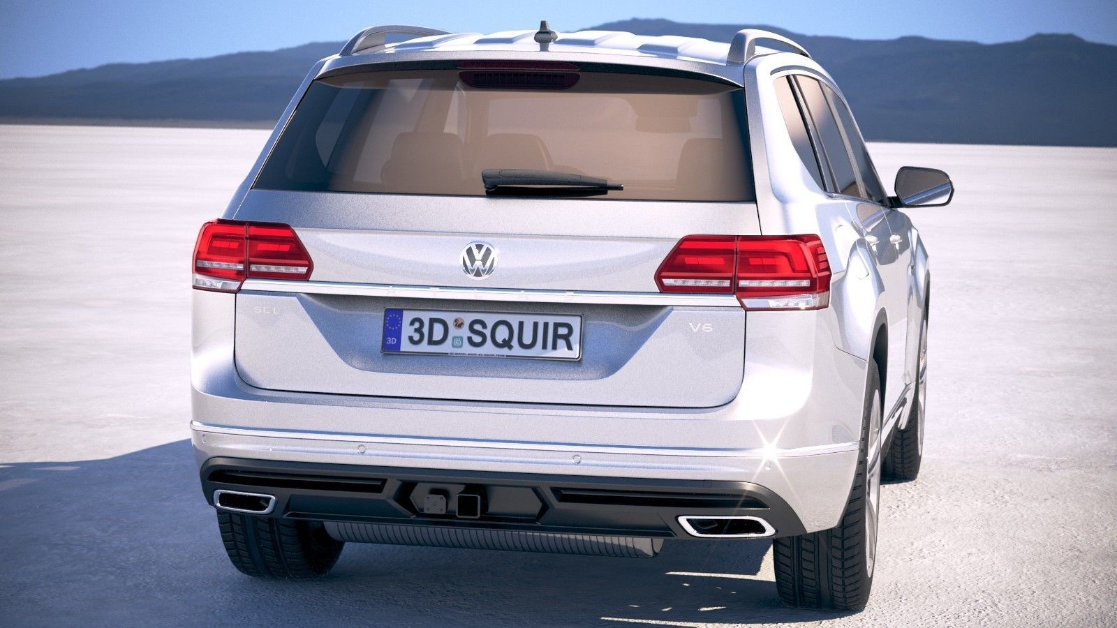 Volkswagen Atlas R-Line 2018 3D model_5