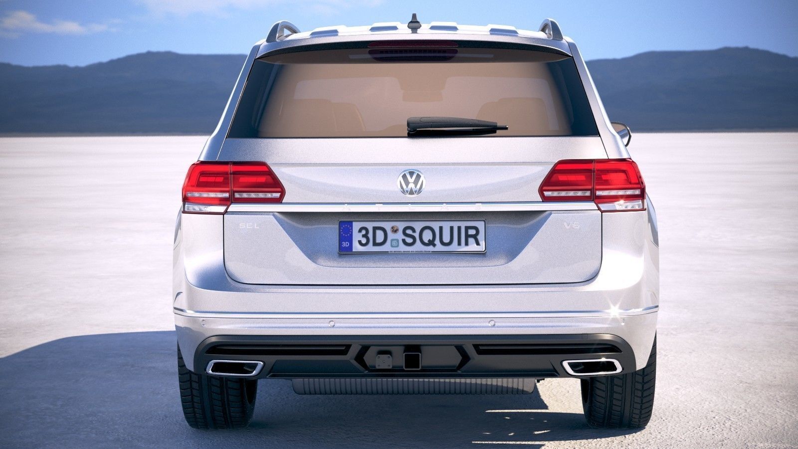 Volkswagen Atlas R-Line 2018 3D model_10