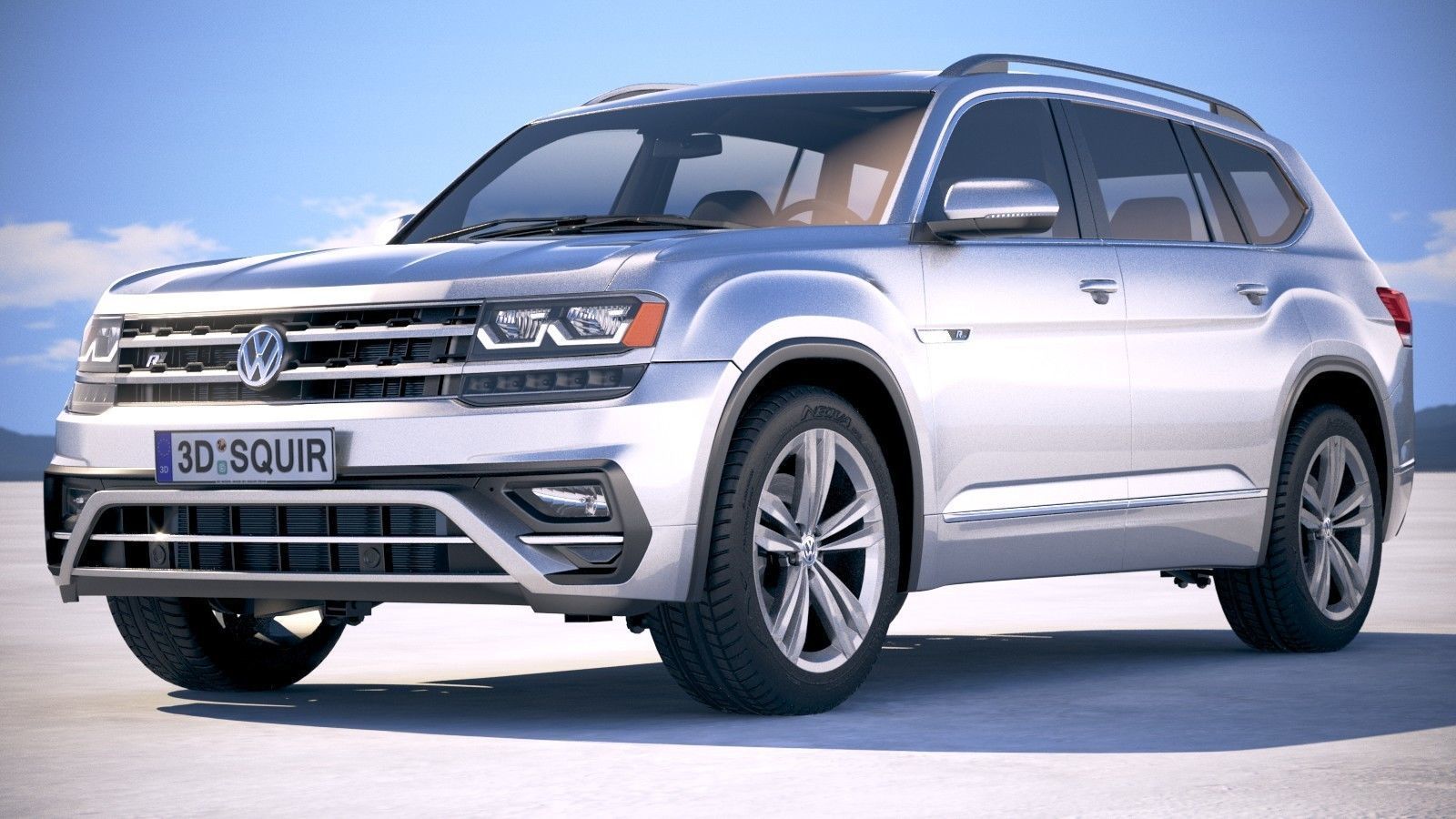 Volkswagen Atlas R-Line 2018 3D model_12