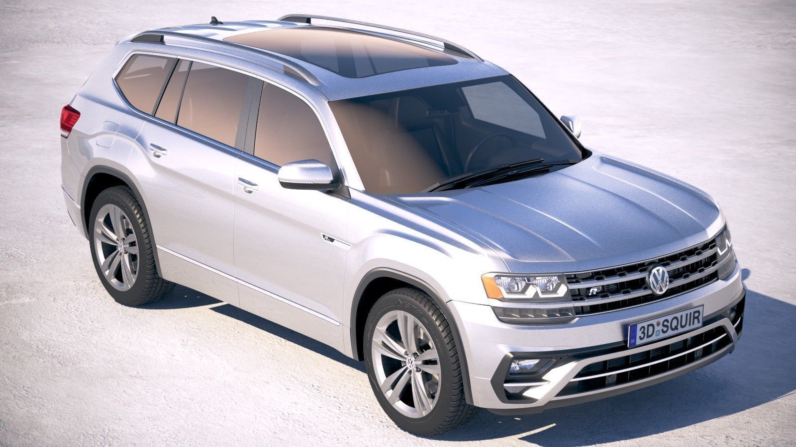 Volkswagen Atlas R-Line 2018 3D model_11