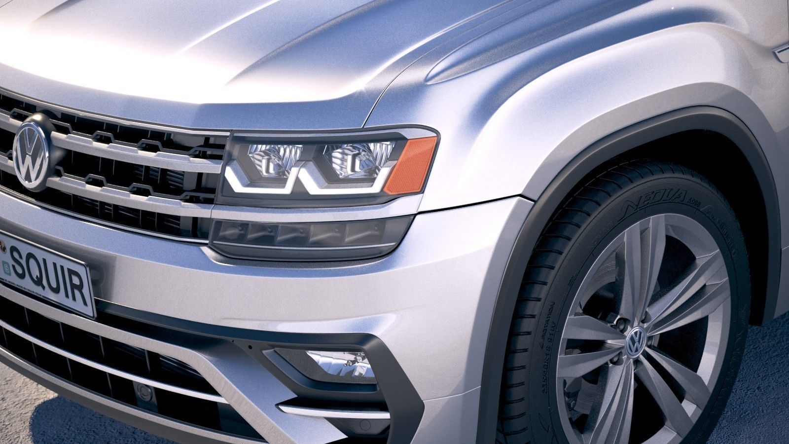 Volkswagen Atlas R-Line 2018 3D model_2