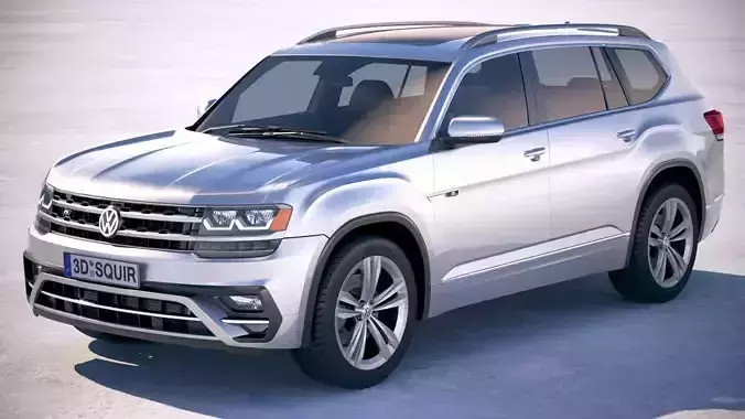 Volkswagen Atlas R-Line 2018 3D model