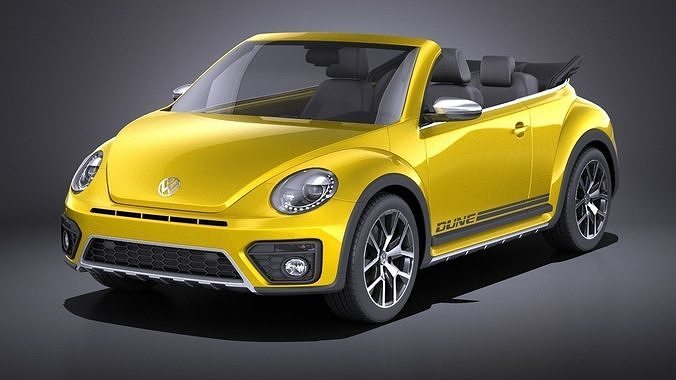 Volkswagen Beetle Dune Convertible 2017 VRAY  3D model