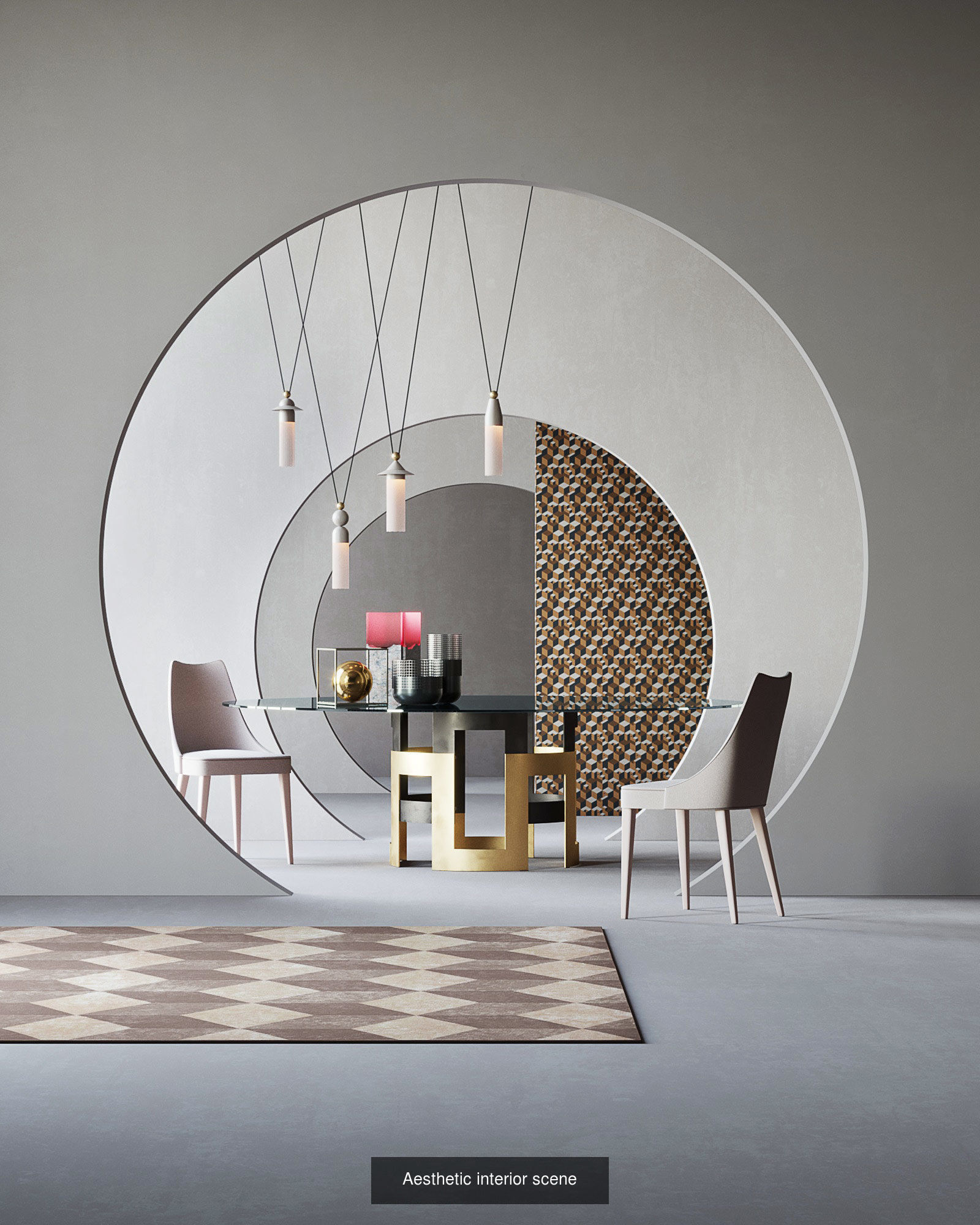 Interiors set of products for bathroom 3D Model Collection_3