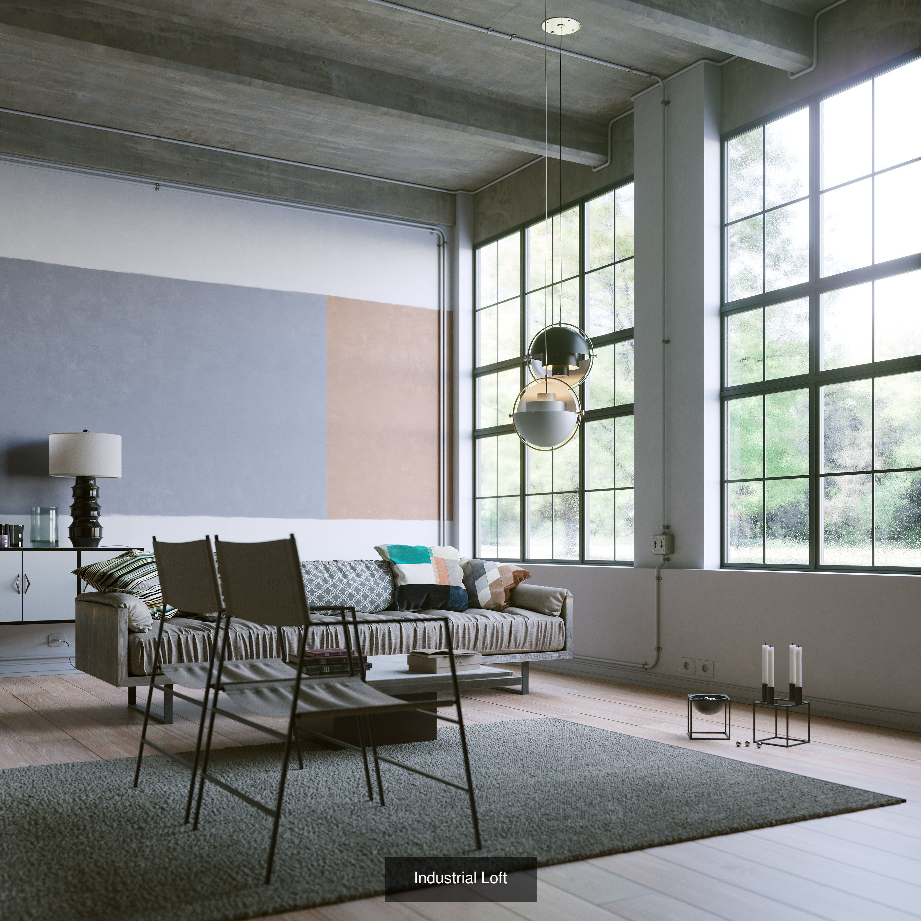 Interiors set of products for bathroom 3D Model Collection_1