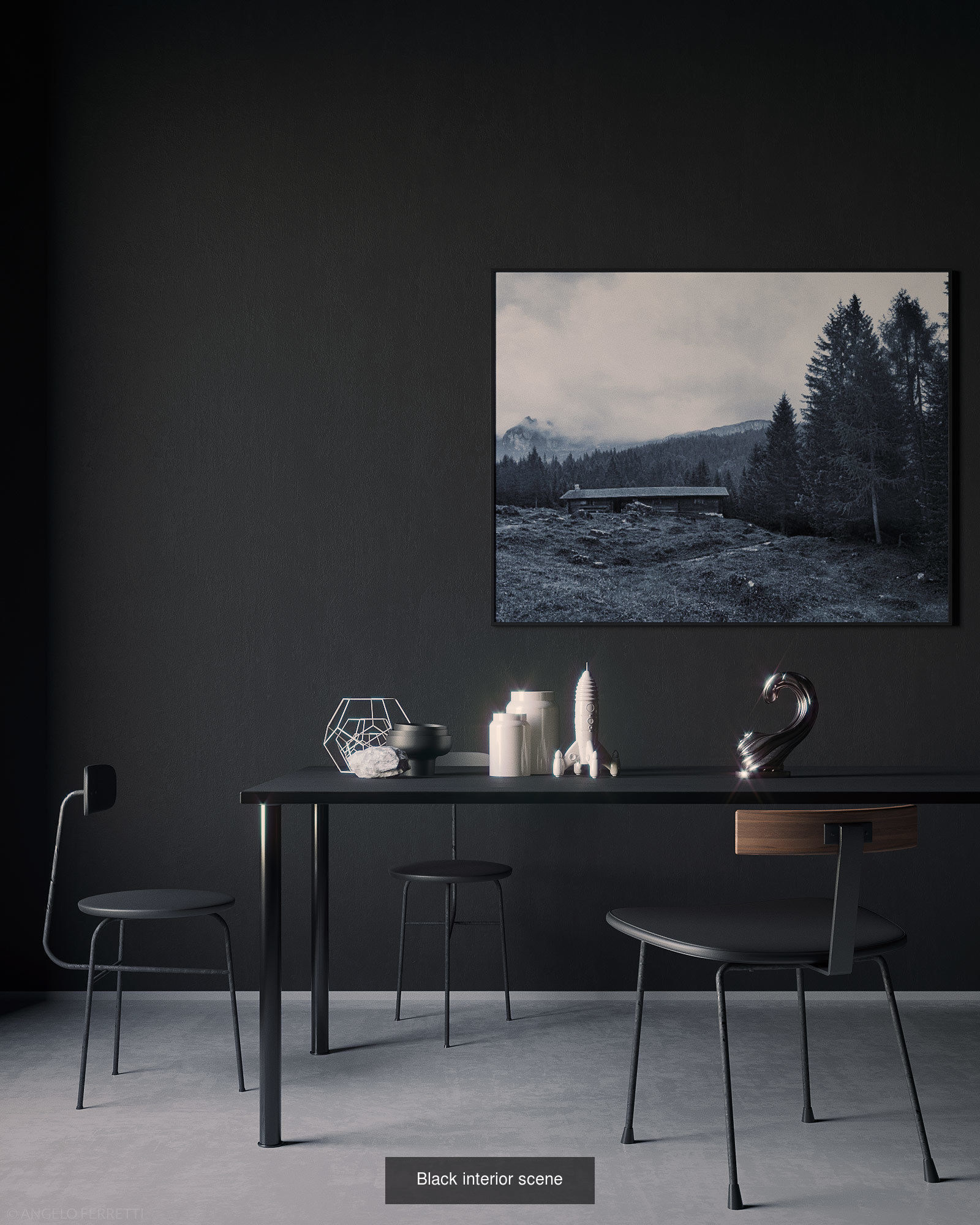 Interiors set of products for bathroom 3D Model Collection_5