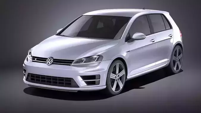 Volkswagen Golf VII R 5-door 2015 VRAY