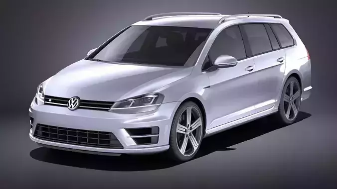 Volkswagen Golf VII R Variant 2015 VRAY 