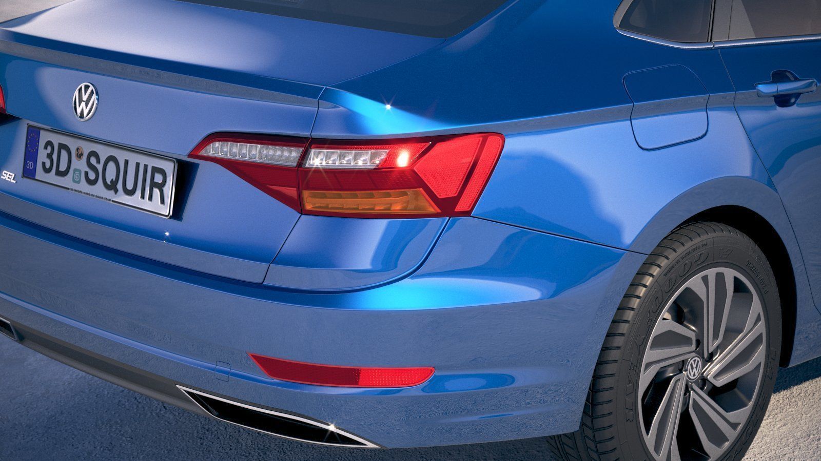 Volkswagen Jetta 2019 3D model_3