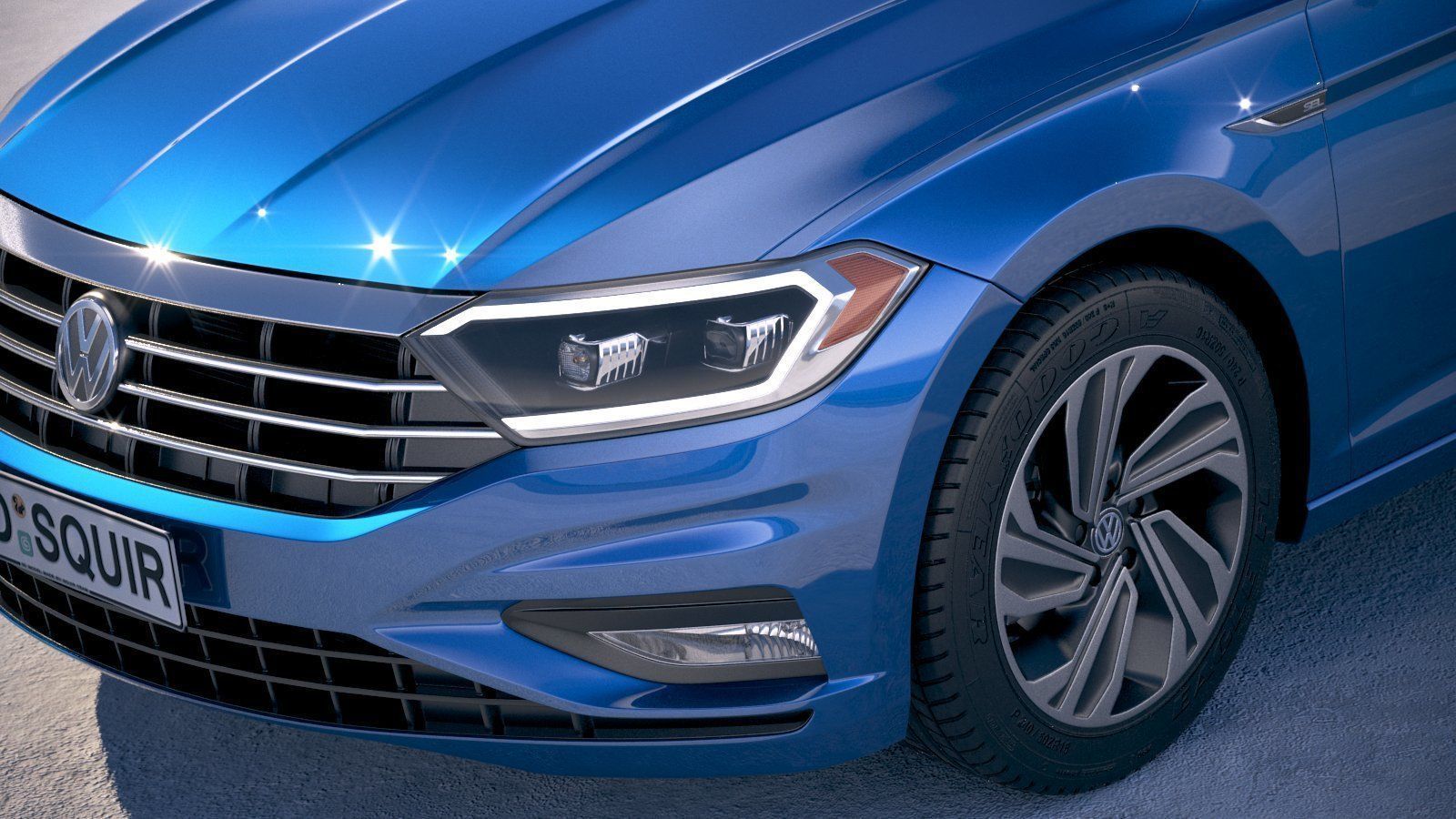 Volkswagen Jetta 2019 3D model_2