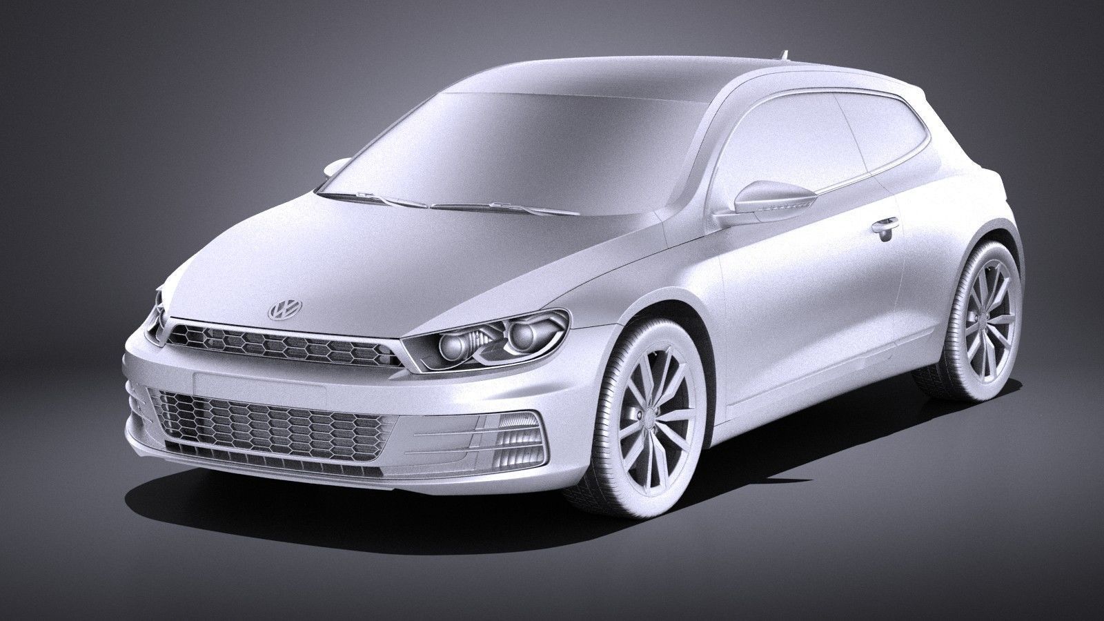 Volkswagen Scirocco 2015 VRAY 3D model_8