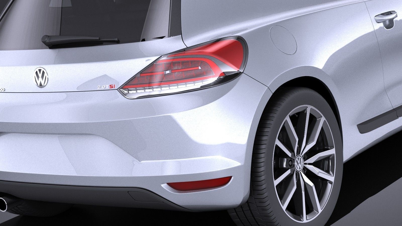 Volkswagen Scirocco 2015 VRAY 3D model_3