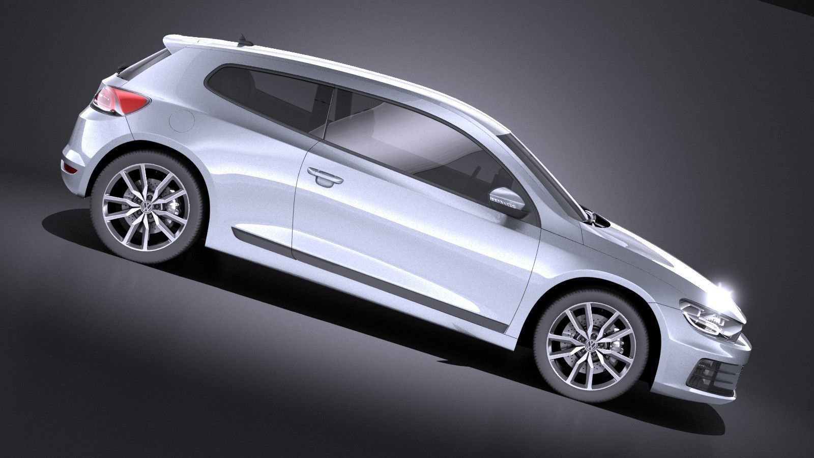 Volkswagen Scirocco 2015 VRAY 3D model_6