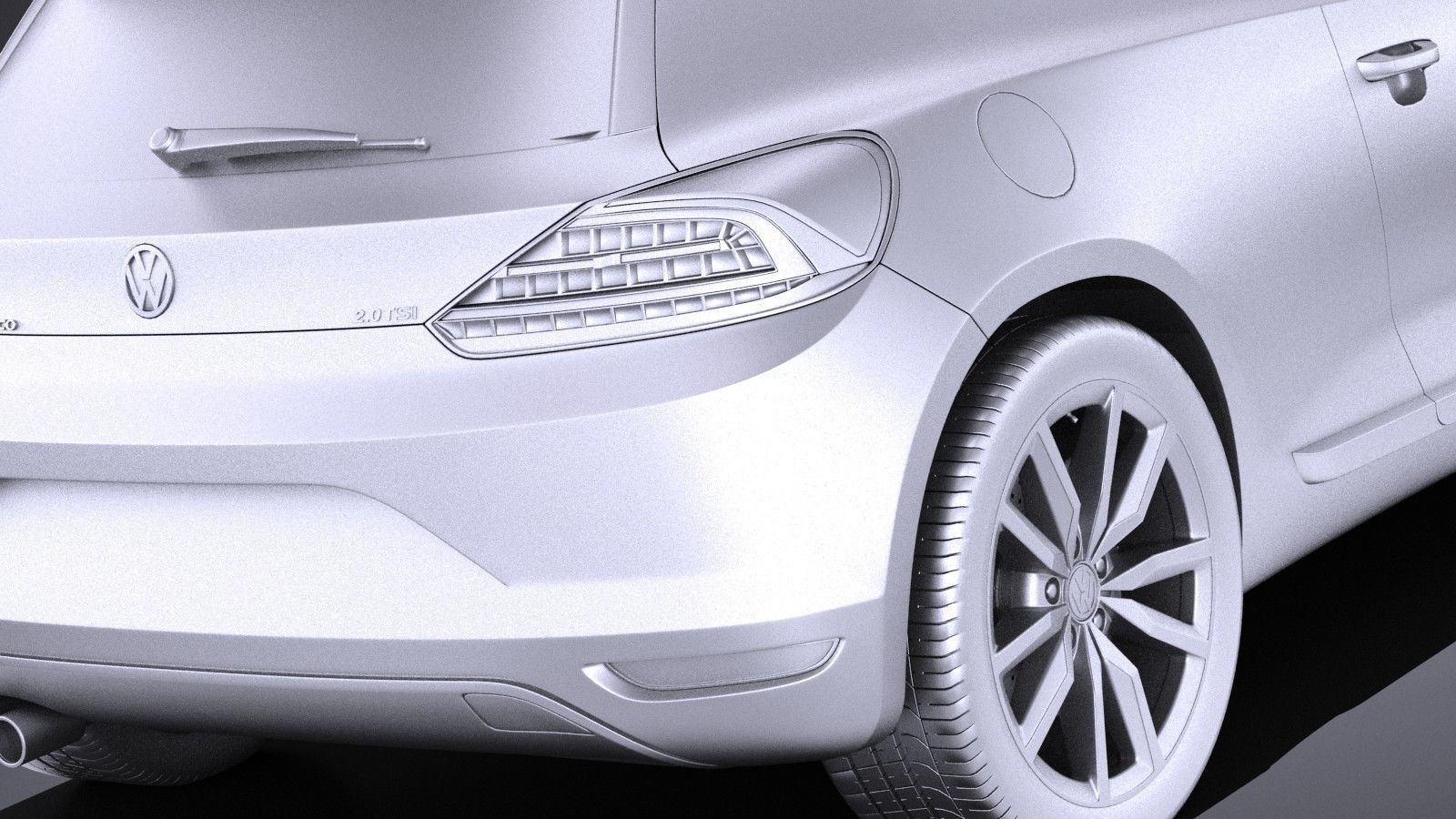 Volkswagen Scirocco 2015 VRAY 3D model_10