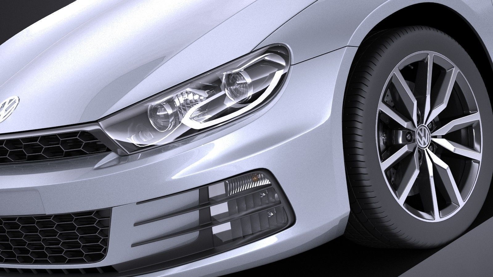 Volkswagen Scirocco 2015 VRAY 3D model_2