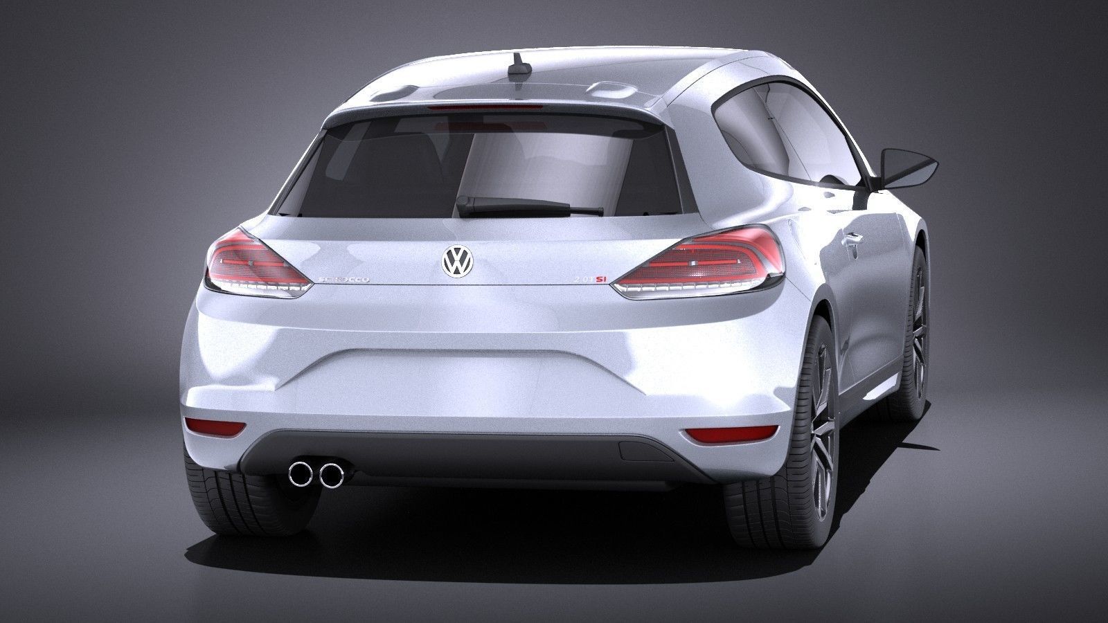 Volkswagen Scirocco 2015 VRAY 3D model_4