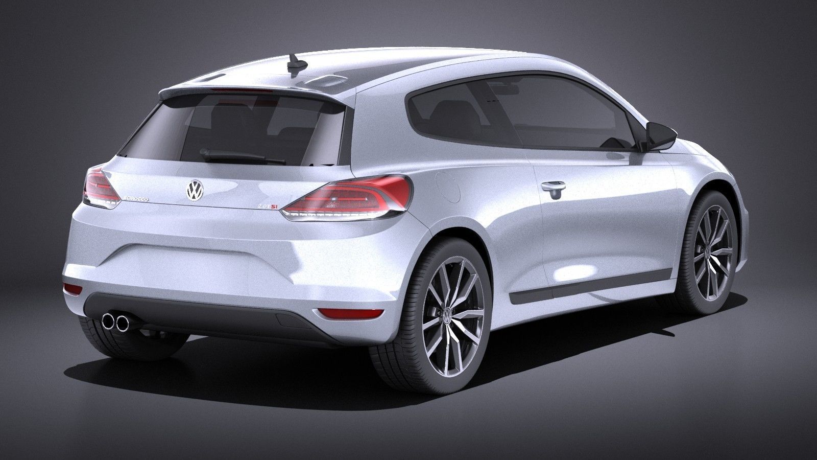 Volkswagen Scirocco 2015 VRAY 3D model_5