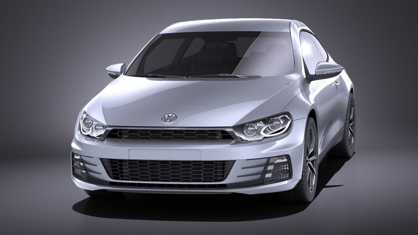 Volkswagen Scirocco 2015 VRAY 3D model_1