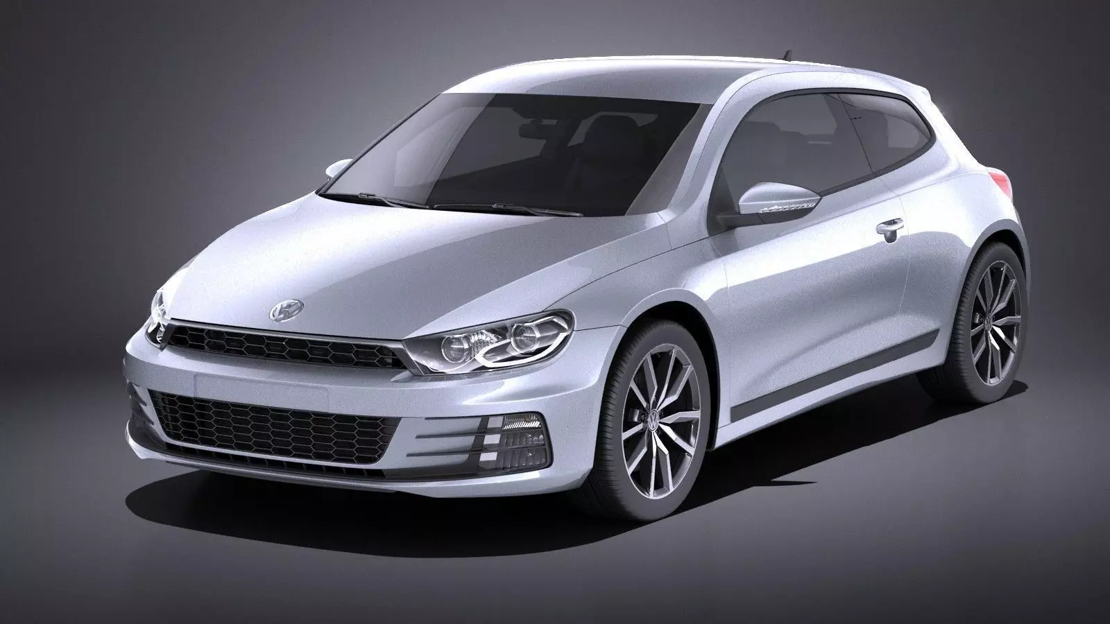 Volkswagen Scirocco 2015 VRAY 3D model_0