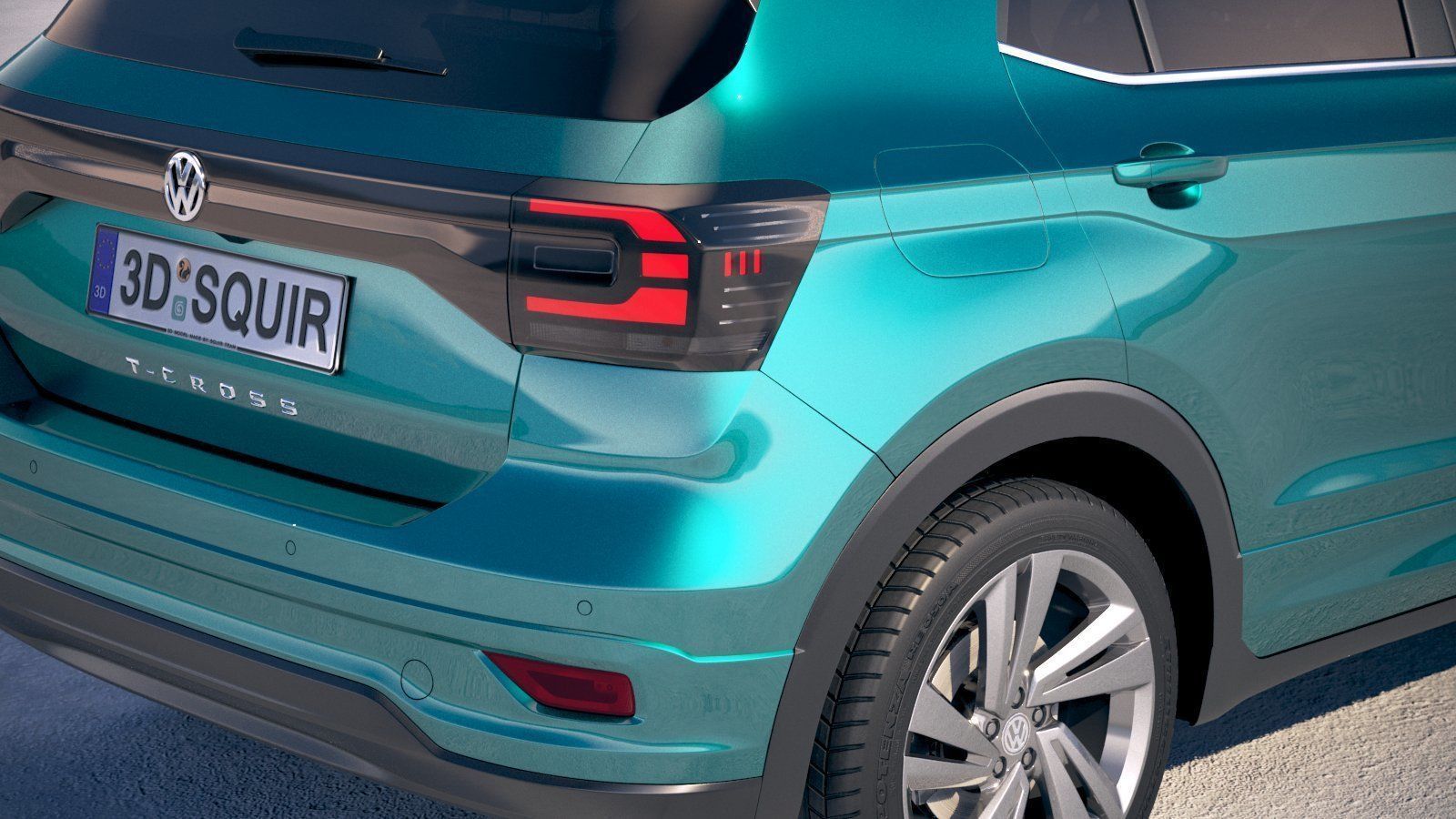 Volkswagen T-Cross 2019 3D model_3