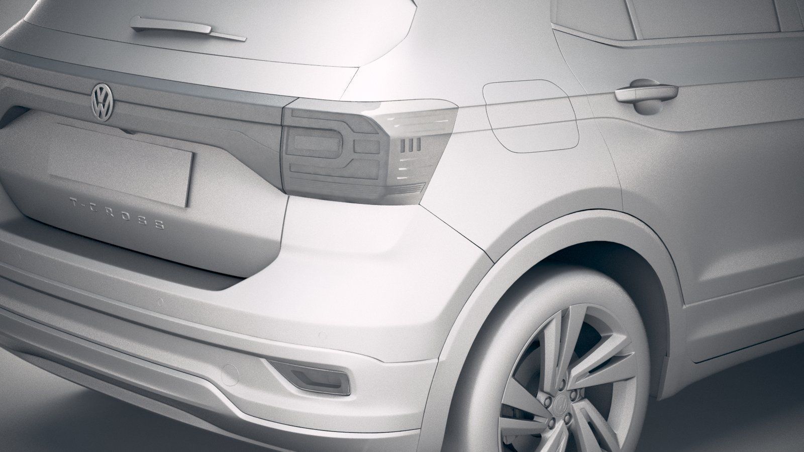 Volkswagen T-Cross 2019 3D model_19