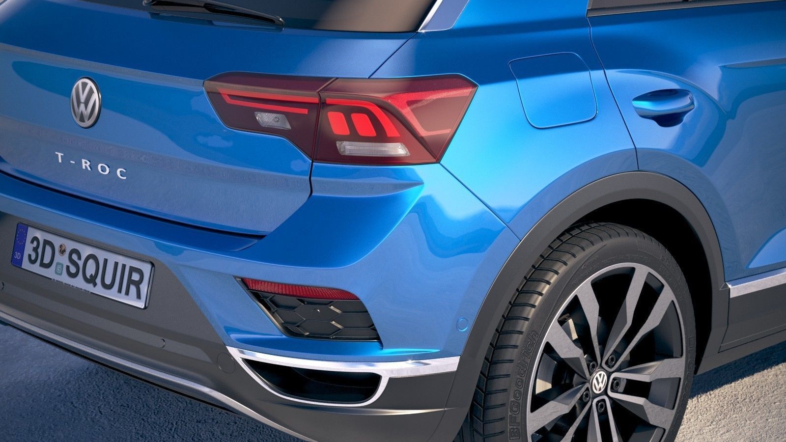 Volkswagen T-Roc 2018 3D model_3