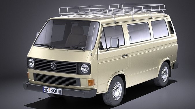Volkswagen T3 Passenger 1979 - 1988 VRAY 3D model