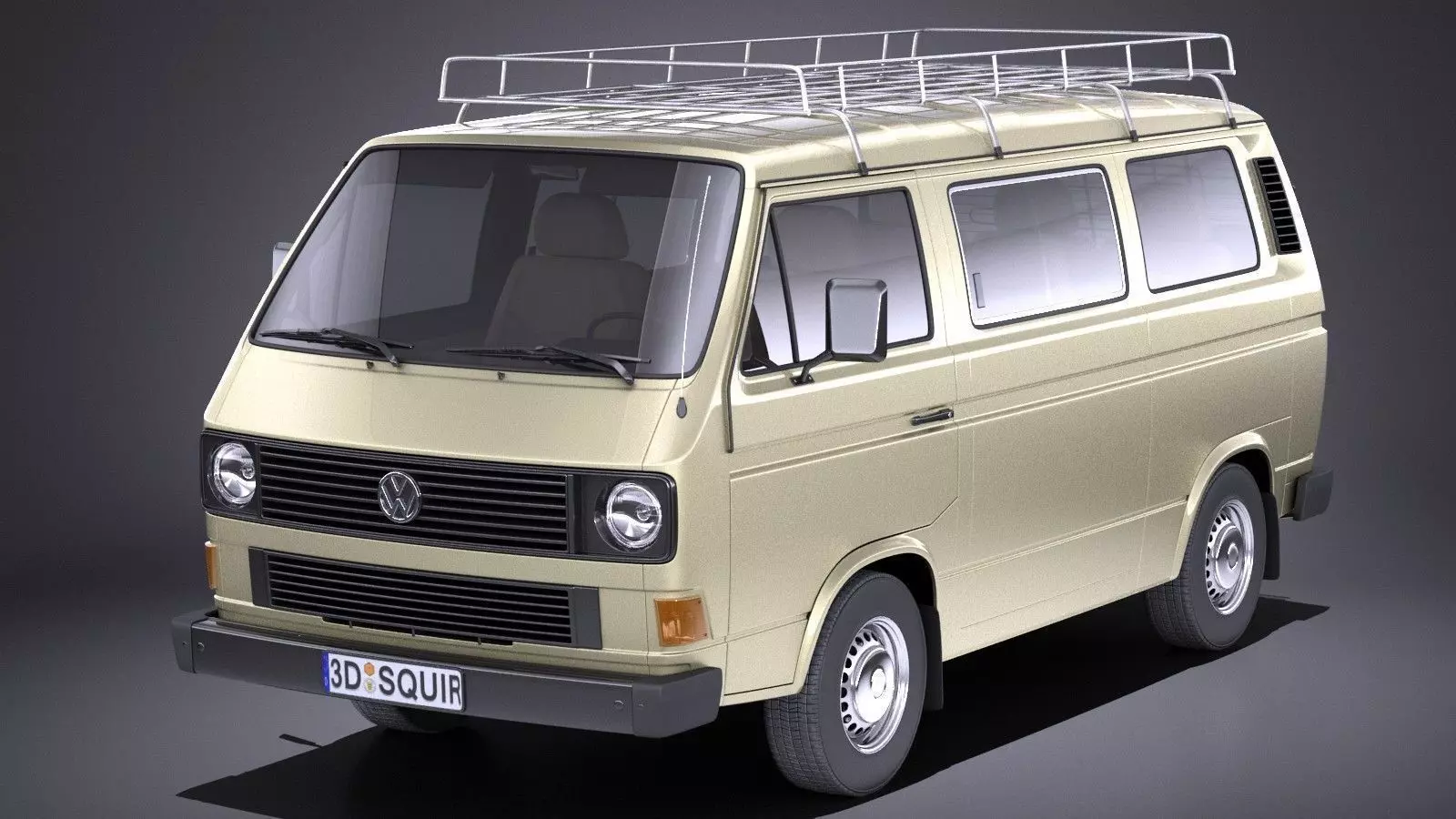Volkswagen T3 Passenger 1979 - 1988 VRAY 3D model