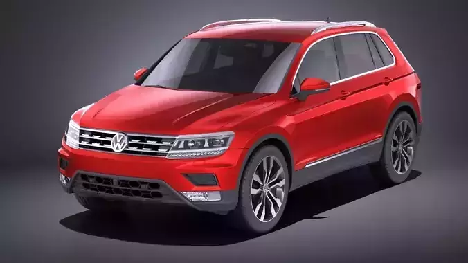 Volkswagen Tiguan 2017 VRAY 3D model
