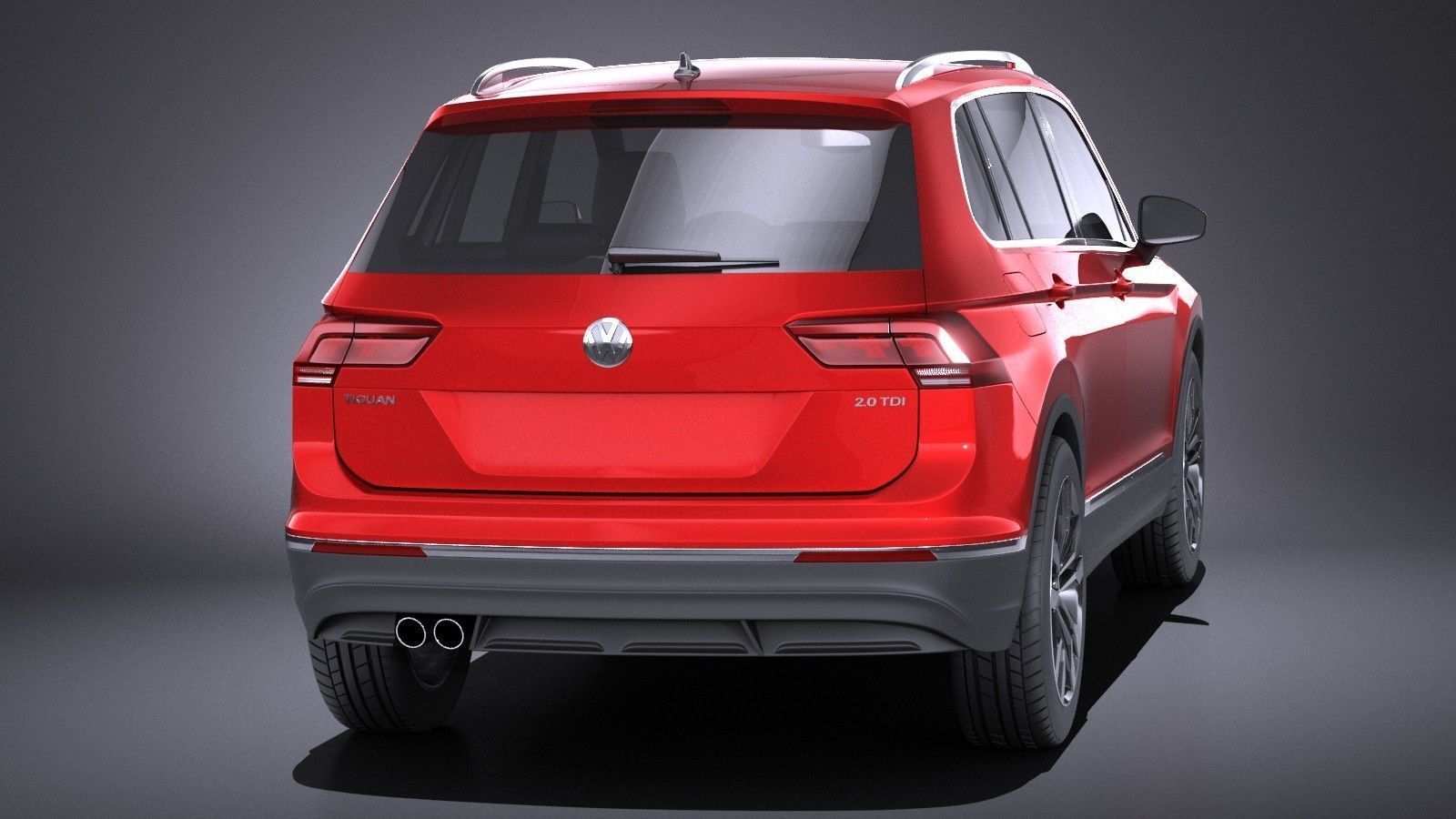 Volkswagen Tiguan 2017 VRAY 3D model_4
