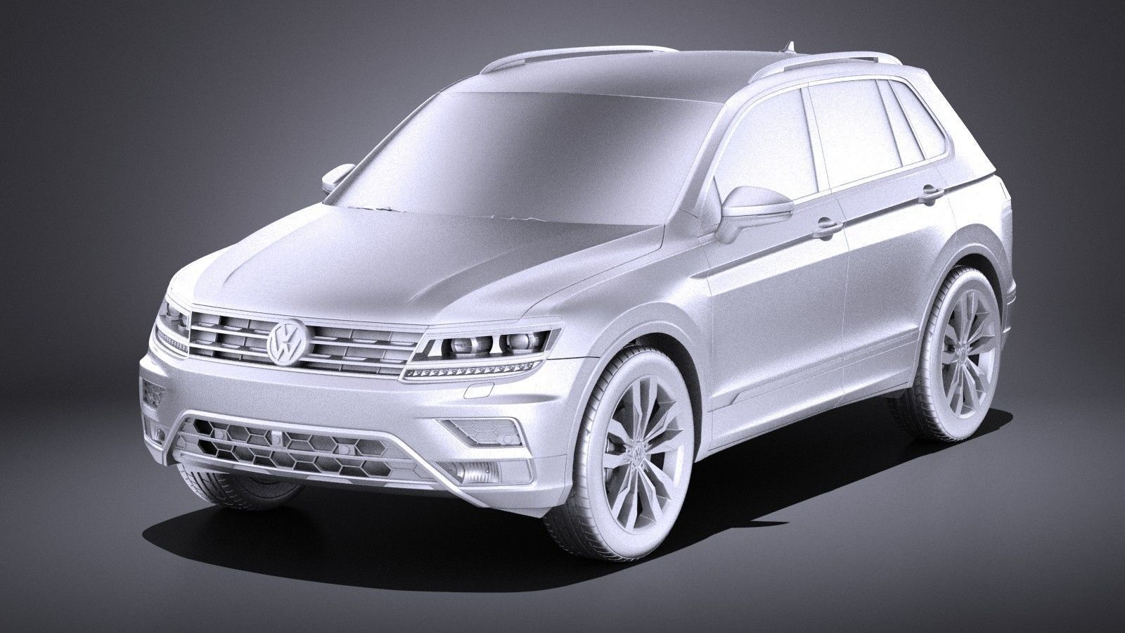 Volkswagen Tiguan 2017 VRAY 3D model_8