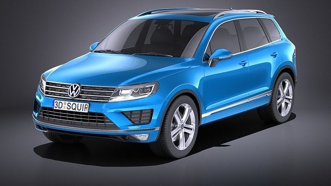 Volkswagen Touareg 2015 VRAY 3D model