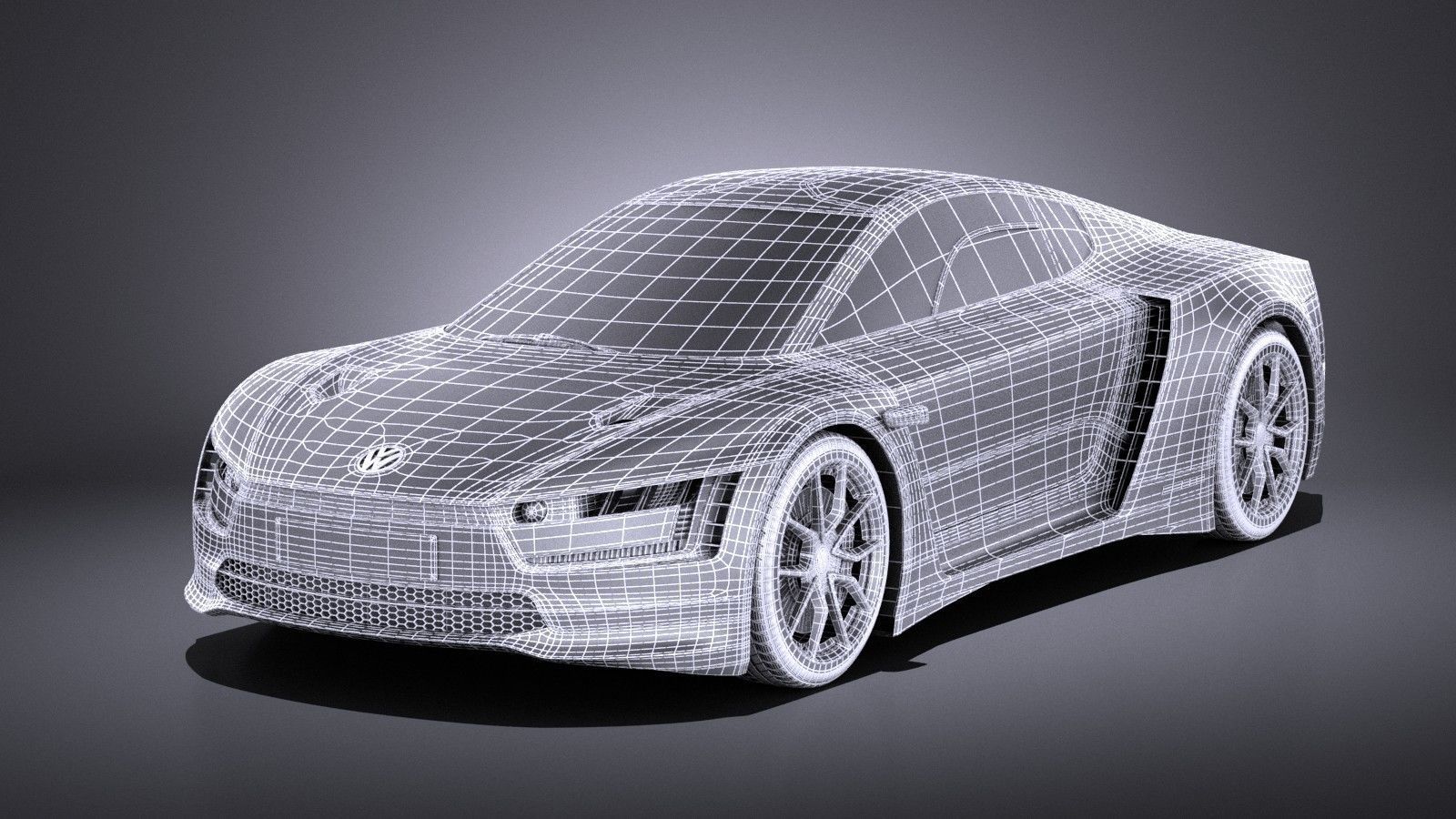 Volkswagen XL Sport 2015 VRAY 3D model_14