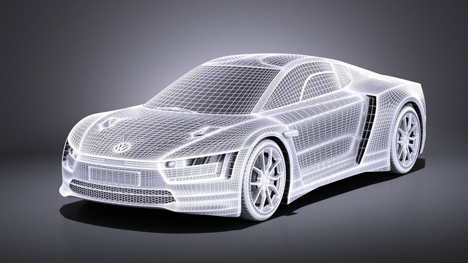 Volkswagen XL Sport 2015 VRAY 3D model_12