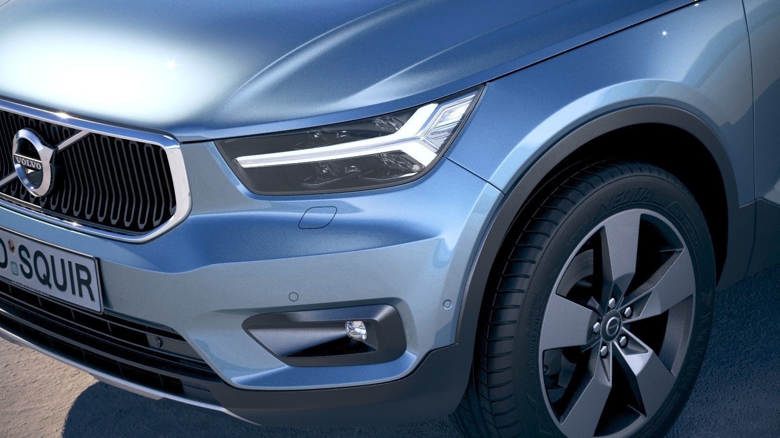 Volvo XC40 2018 3D model_2