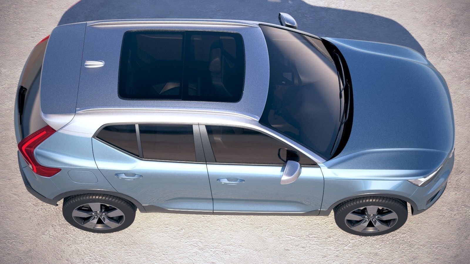 Volvo XC40 2018 3D model_7