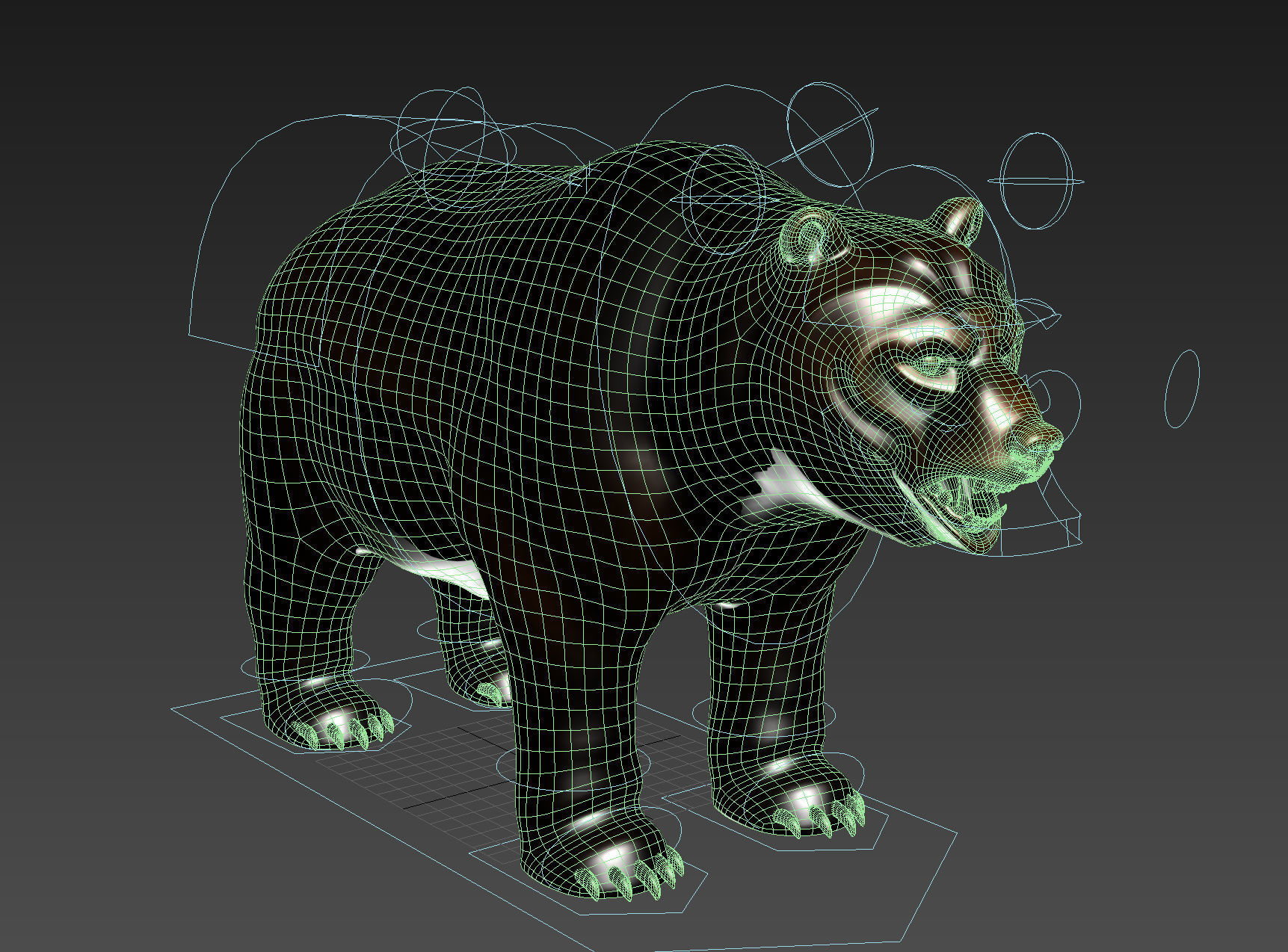 Wallstreet Bear Sculpture 3D model_8