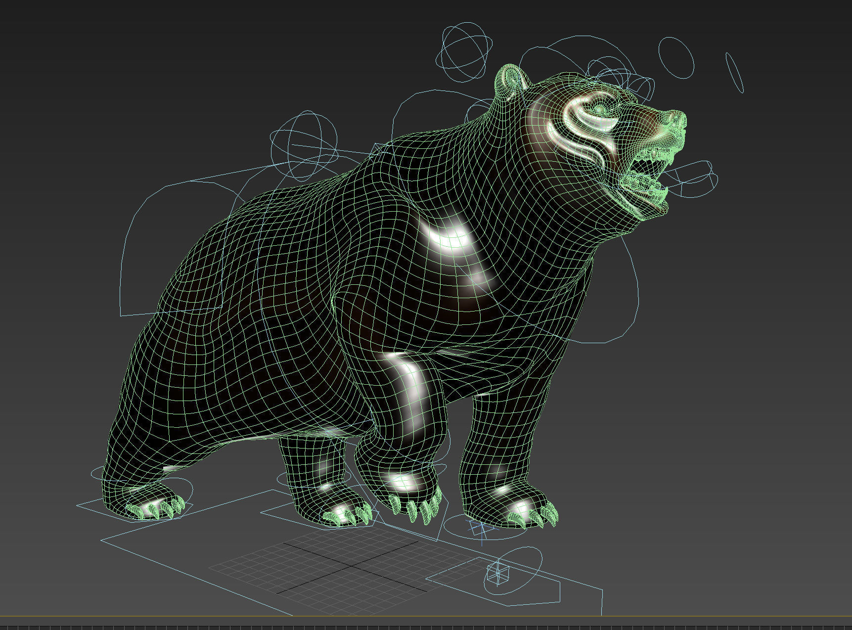 Wallstreet Bear Sculpture 3D model_7