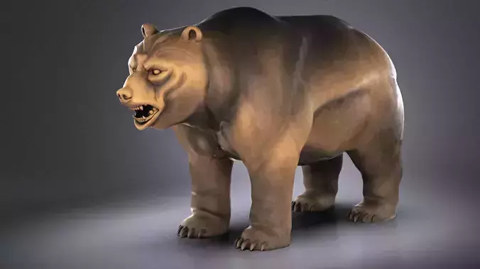 Wallstreet Bear Sculpture 3D model