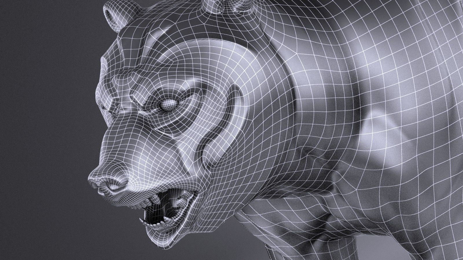 Wallstreet Bear Sculpture 3D model_11