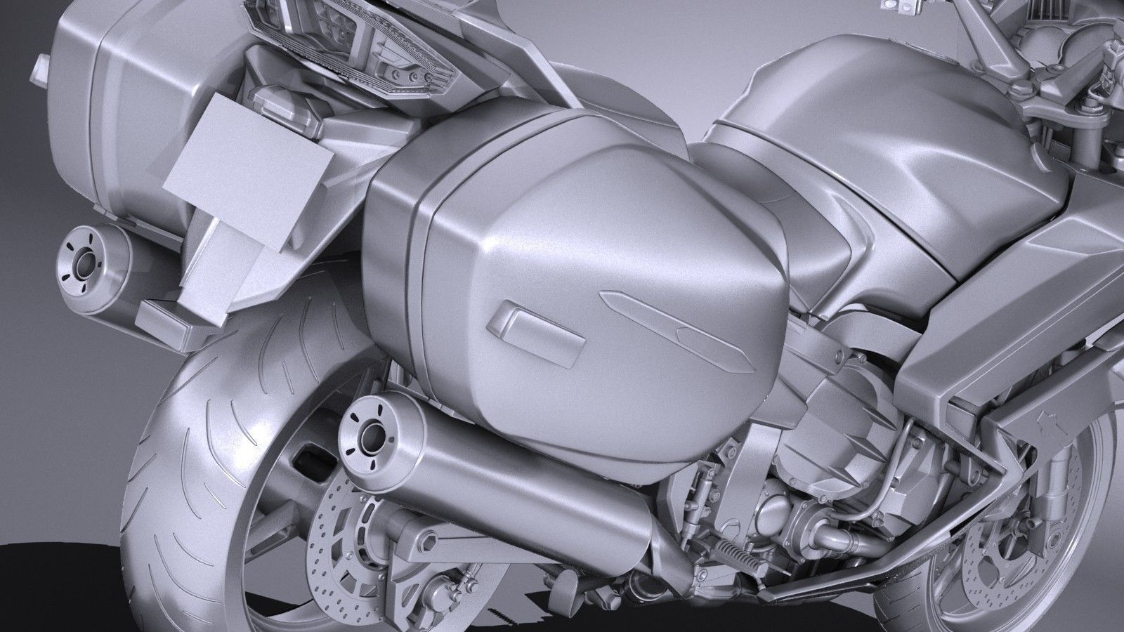 Yamaha FJR1300 2017 3D model_11