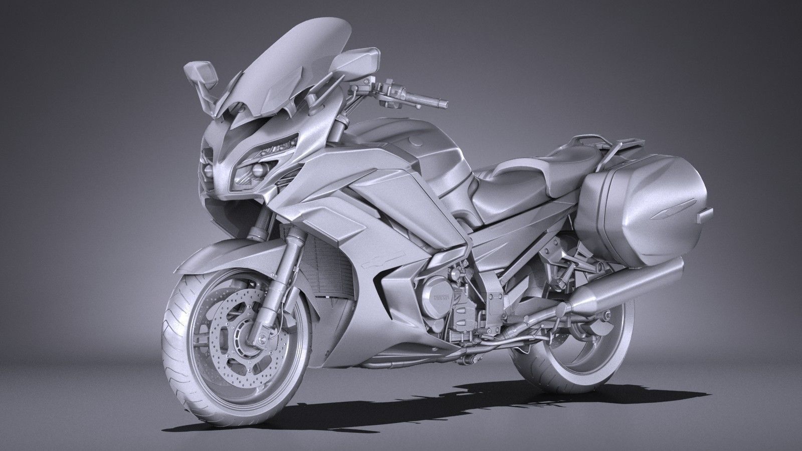 Yamaha FJR1300 2017 3D model_9