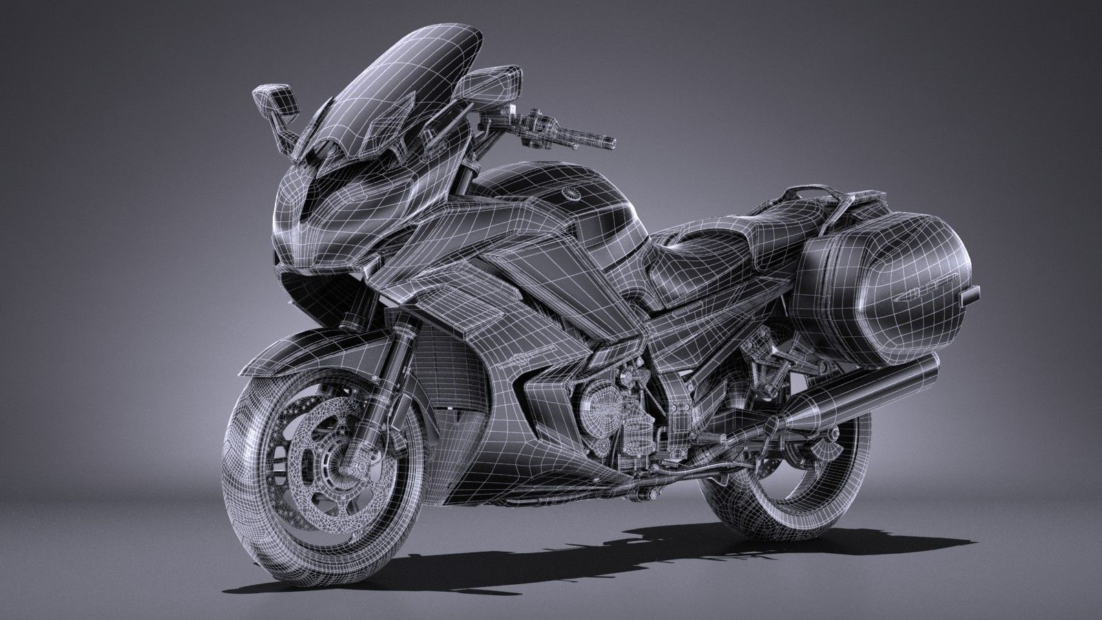 Yamaha FJR1300 2017 3D model_15