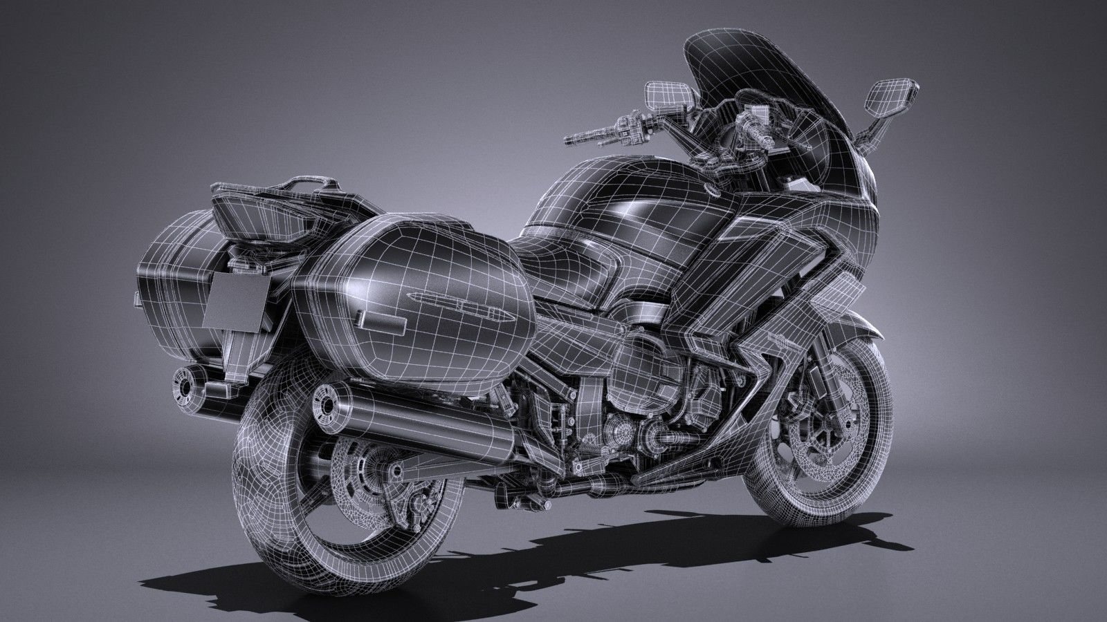 Yamaha FJR1300 2017 3D model_16