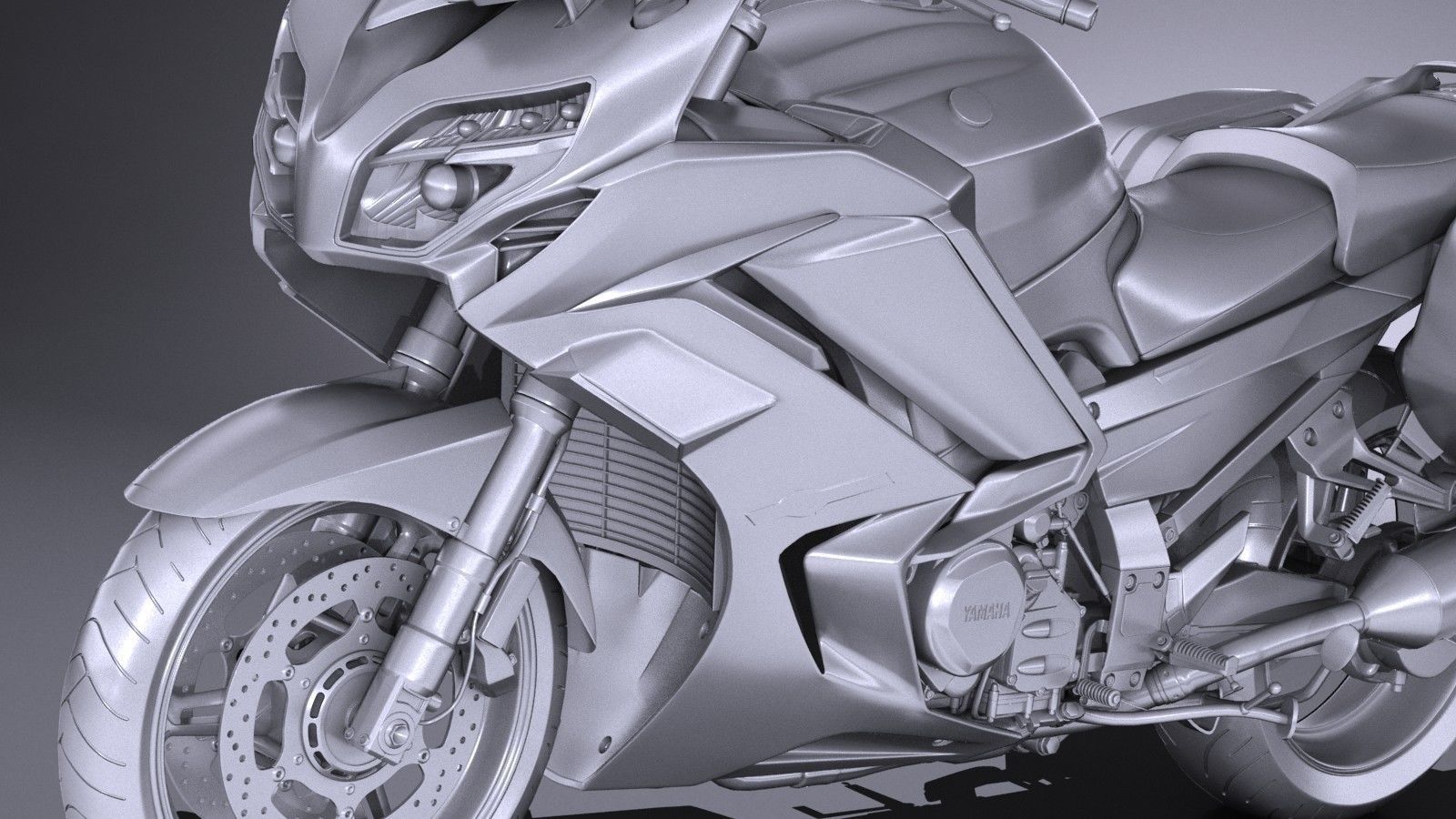 Yamaha FJR1300 2017 3D model_10