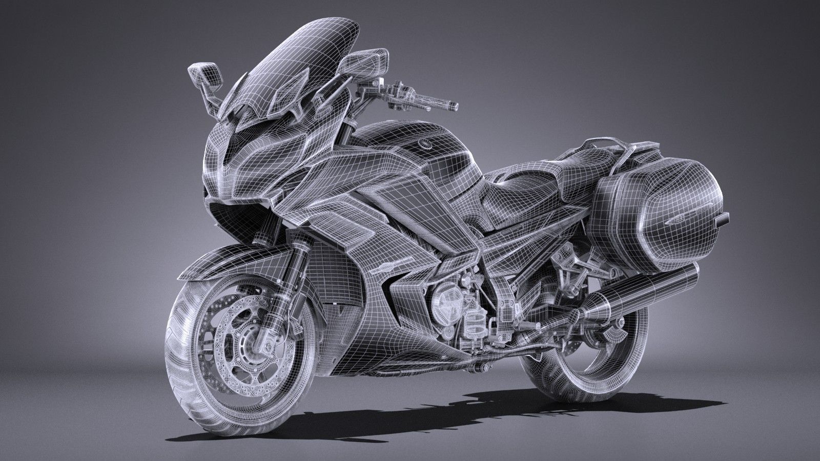 Yamaha FJR1300 2017 3D model_13