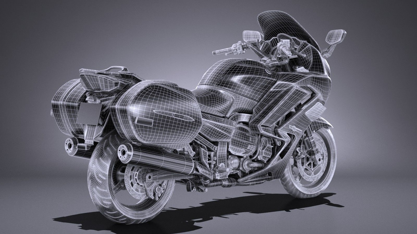 Yamaha FJR1300 2017 3D model_14