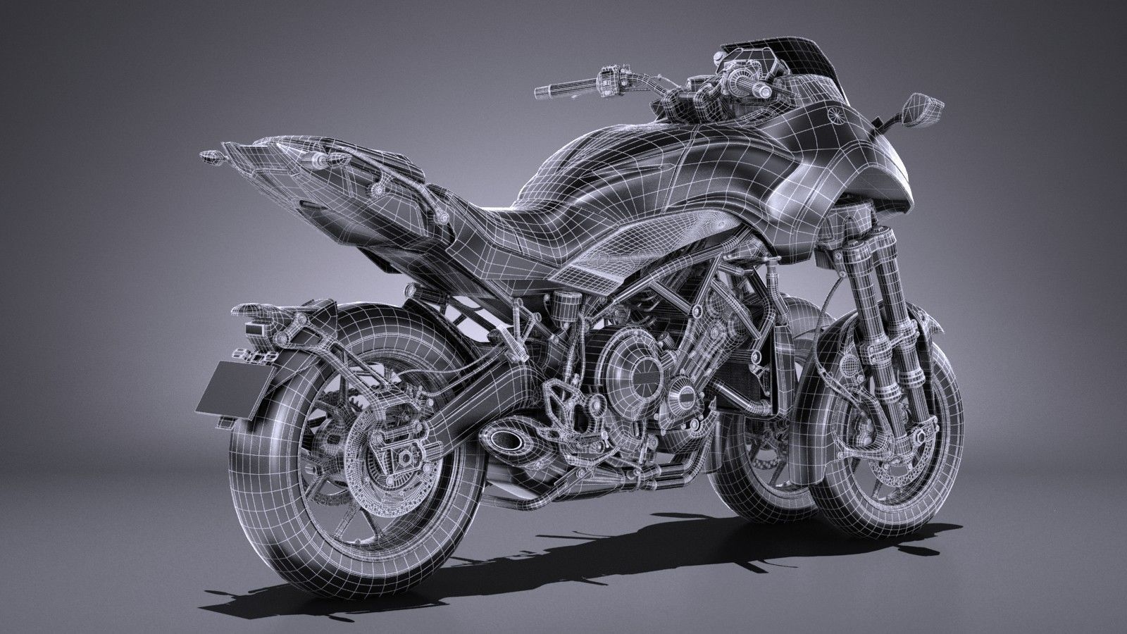 Yamaha Niken 2019 3D model_16