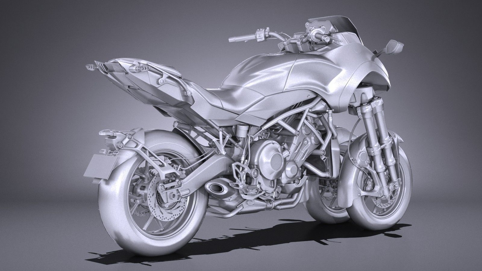 Yamaha Niken 2019 3D model_12